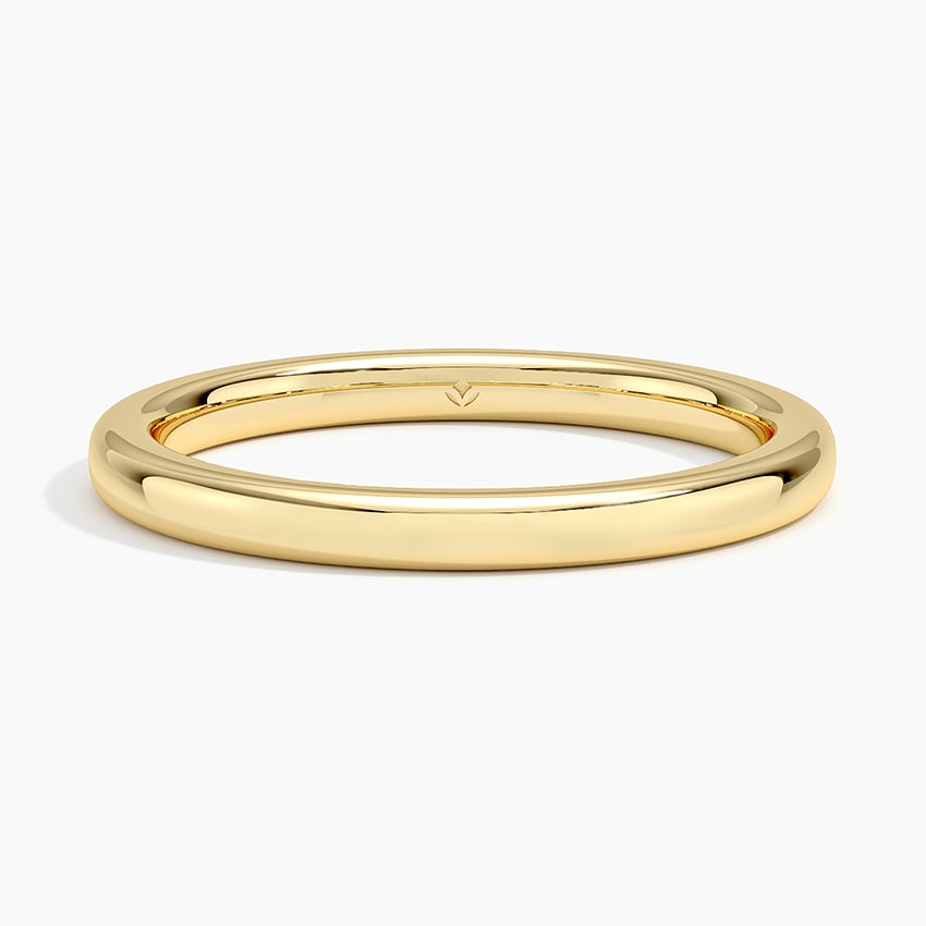 2mm Comfort Fit Wedding Ring in 14K Yellow Gold