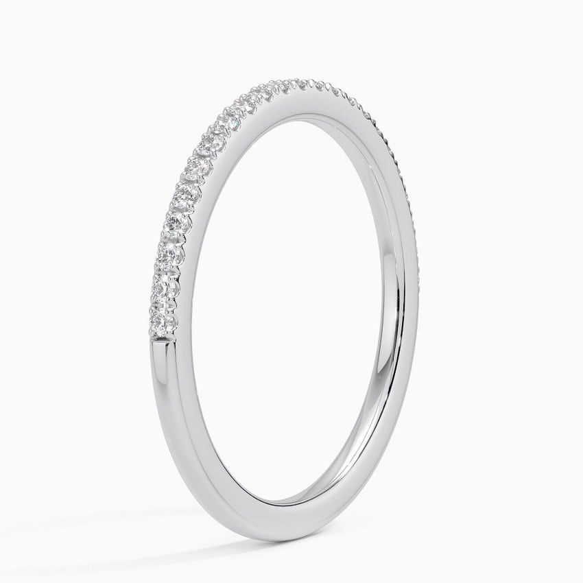 Ballad Half Coverage Lab Diamond Ring (1/6 ct. tw.) in 14K White Gold