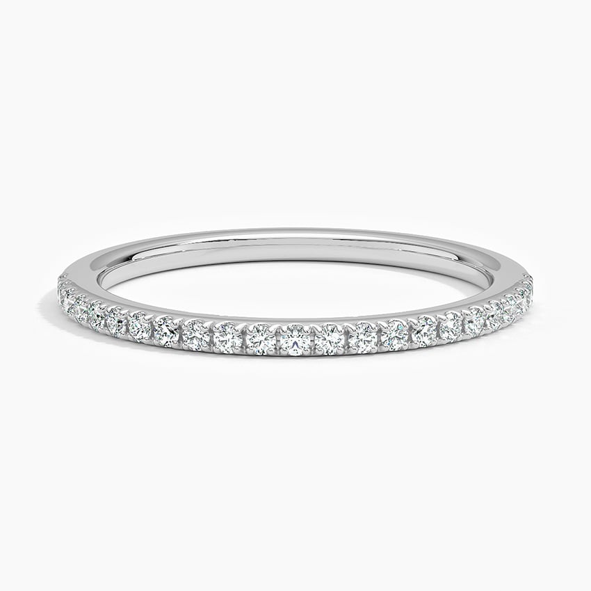 Ballad Half Coverage Lab Diamond Ring (1/6 ct. tw.) in 14K White Gold