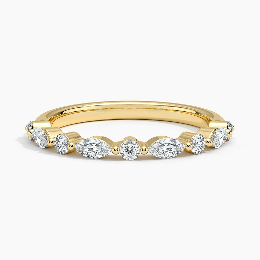 Versailles Half Coverage Lab Diamond Ring (3/8 ct. tw.) in 18K Yellow Gold
