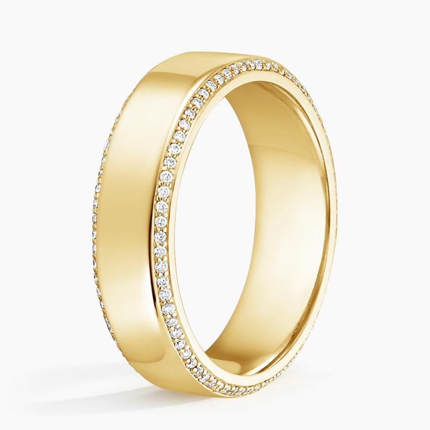 Avalon Eternity Diamond 6mm Wedding Ring (2/5 ct. tw.) in 18K Yellow Gold