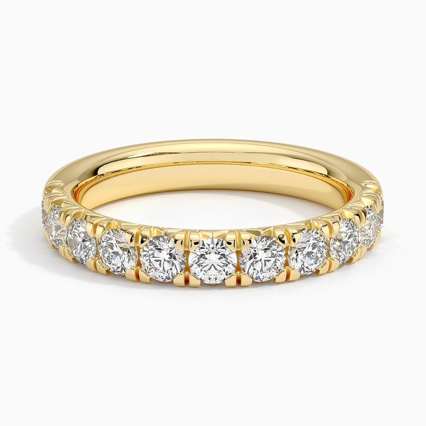 Ellora Half Coverage Diamond Ring (7/8 ct. tw.) in 18K Yellow Gold