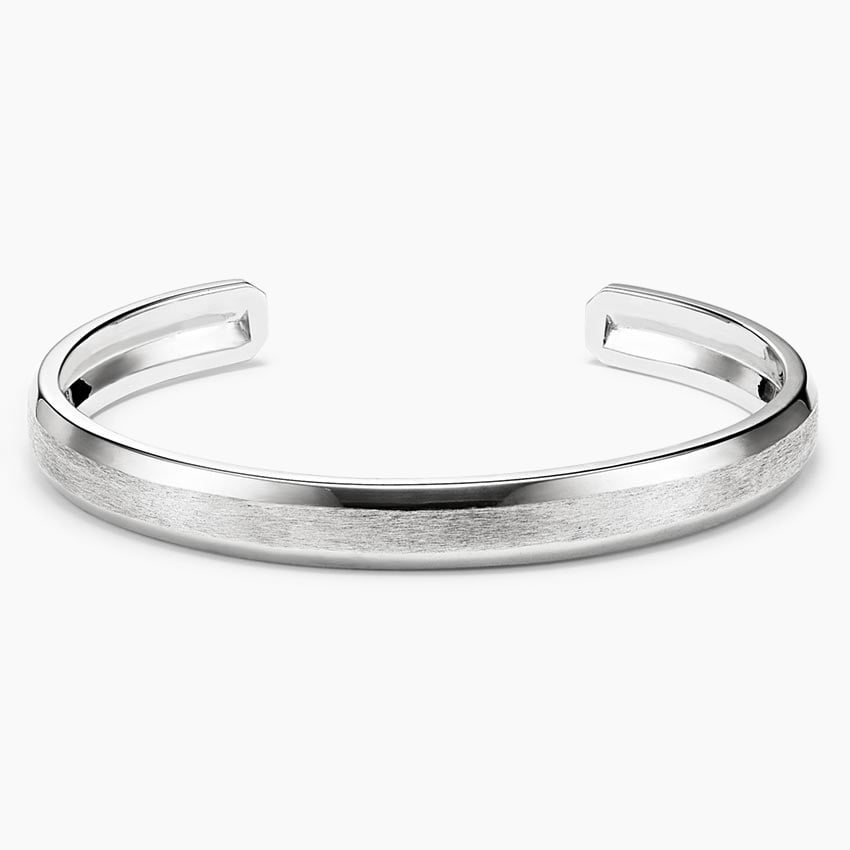 Homme Engravable Cuff Bracelet in Silver