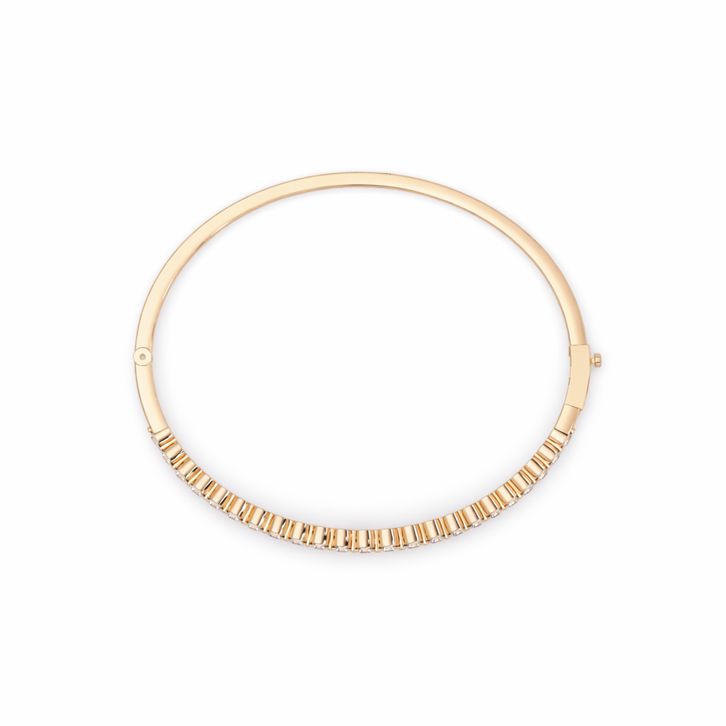 Lab Grown Diamond 1.80 CTW Bangle Bracelet-925 Sterling Silver