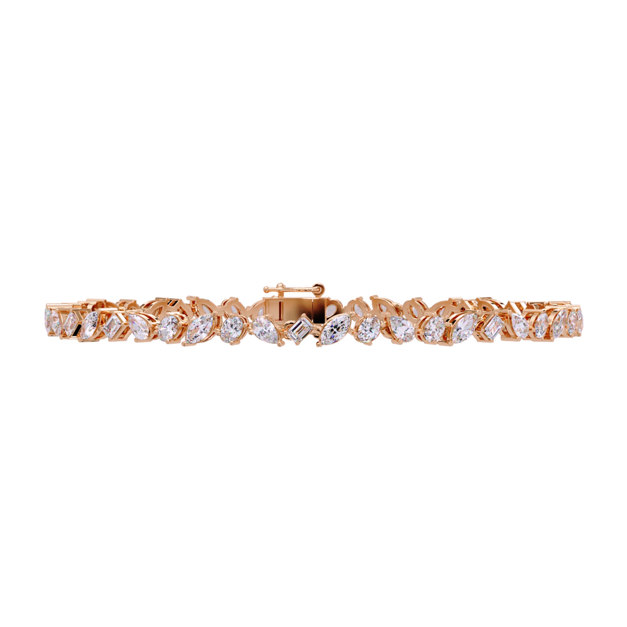 Lab Grown Diamond 4.00 CTW Bracelet-925 Sterling Silver