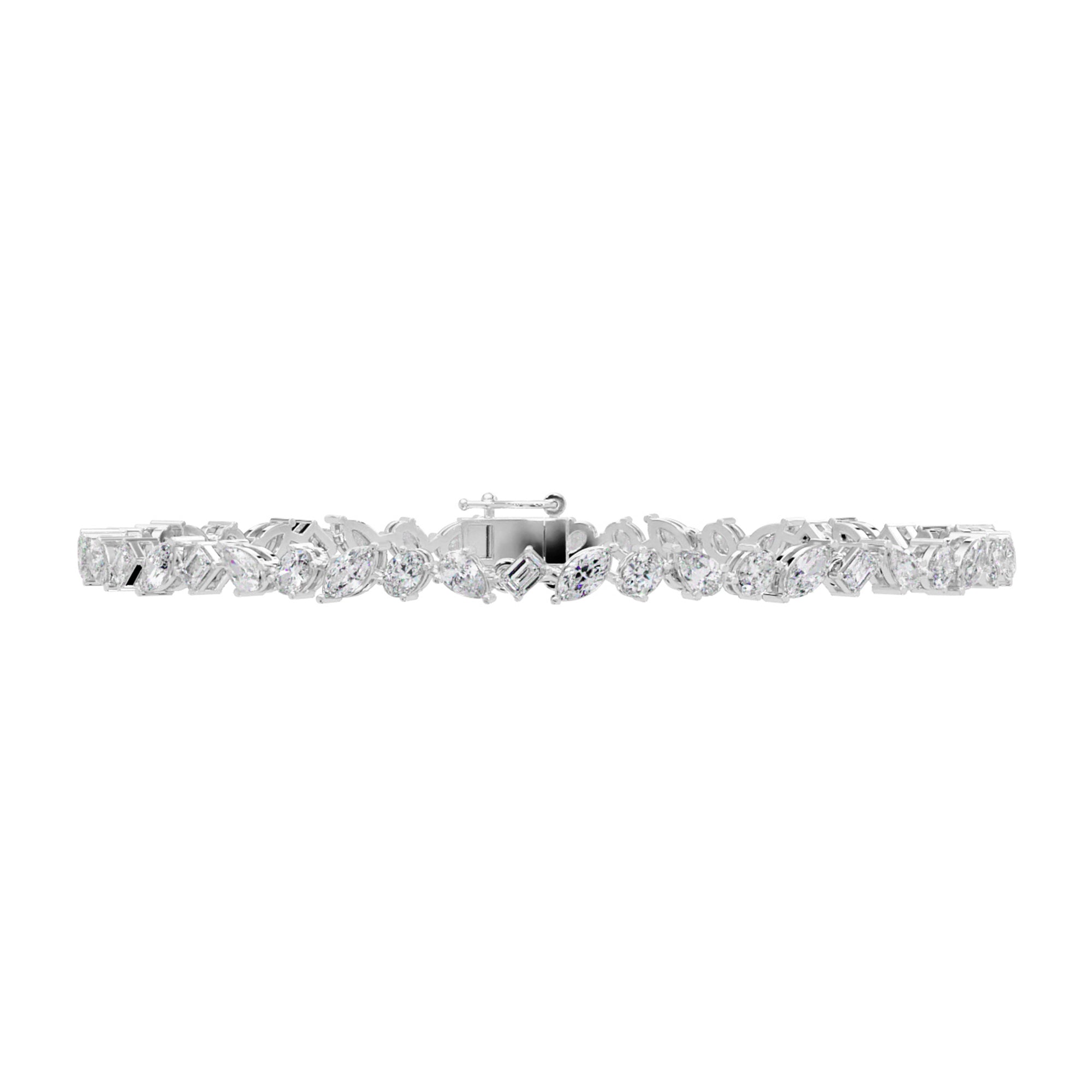 Lab Grown Diamond 4.00 CTW Bracelet-925 Sterling Silver