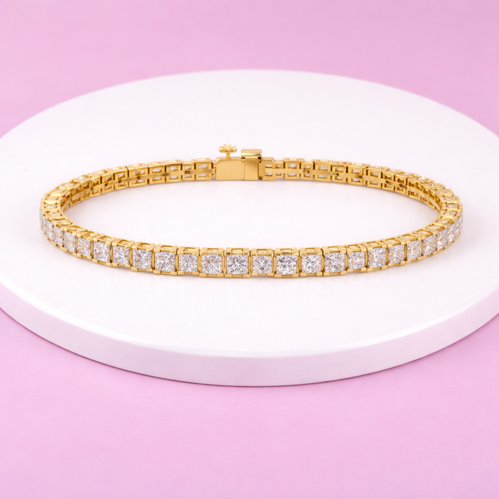 Lab Grown Diamond 5.30 CTW Tennis Bracelet-925 Sterling Silver