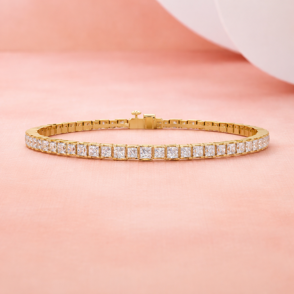 Lab Grown Diamond 5.30 CTW Tennis Bracelet-925 Sterling Silver