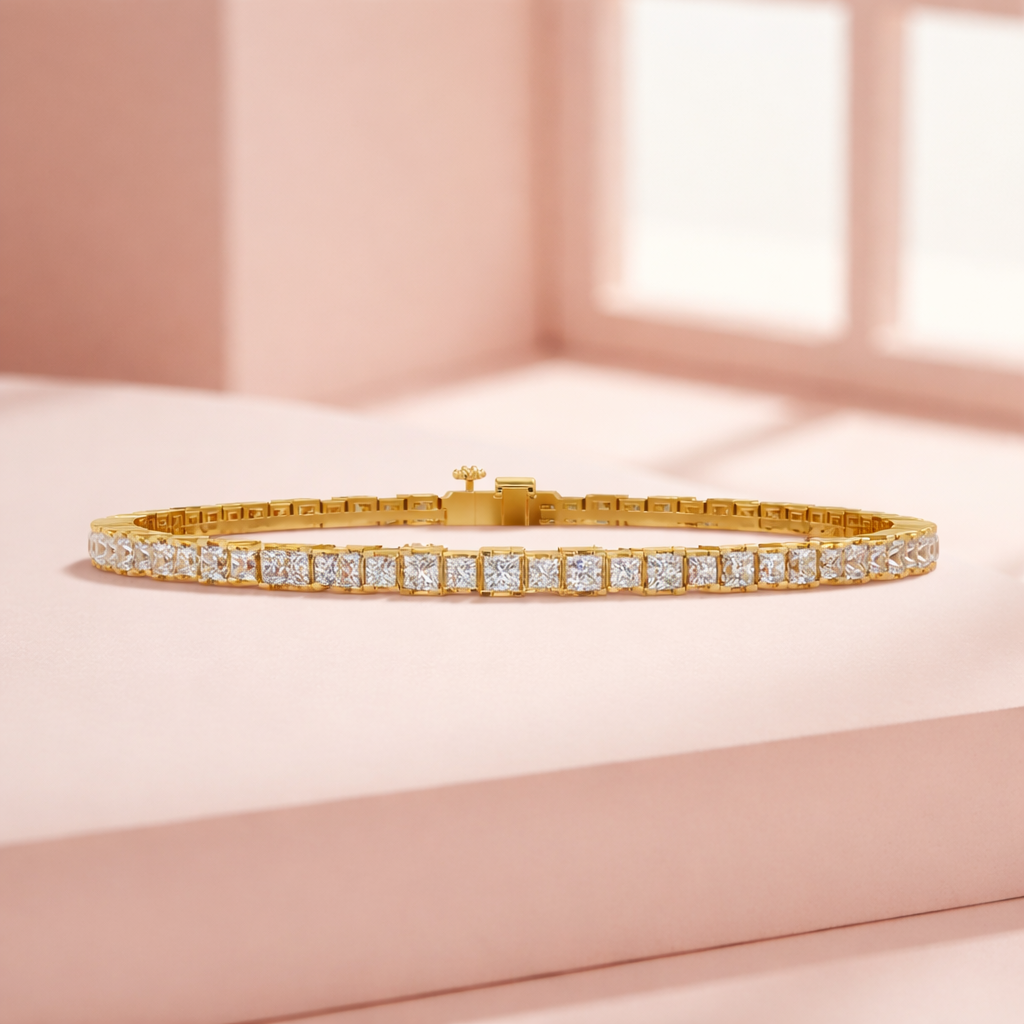 Lab Grown Diamond 5.30 CTW Tennis Bracelet-925 Sterling Silver