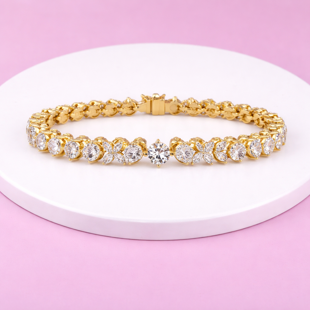 Lab Grown Diamond 9.50 CTW Tennis Bracelet-925 Sterling Silver