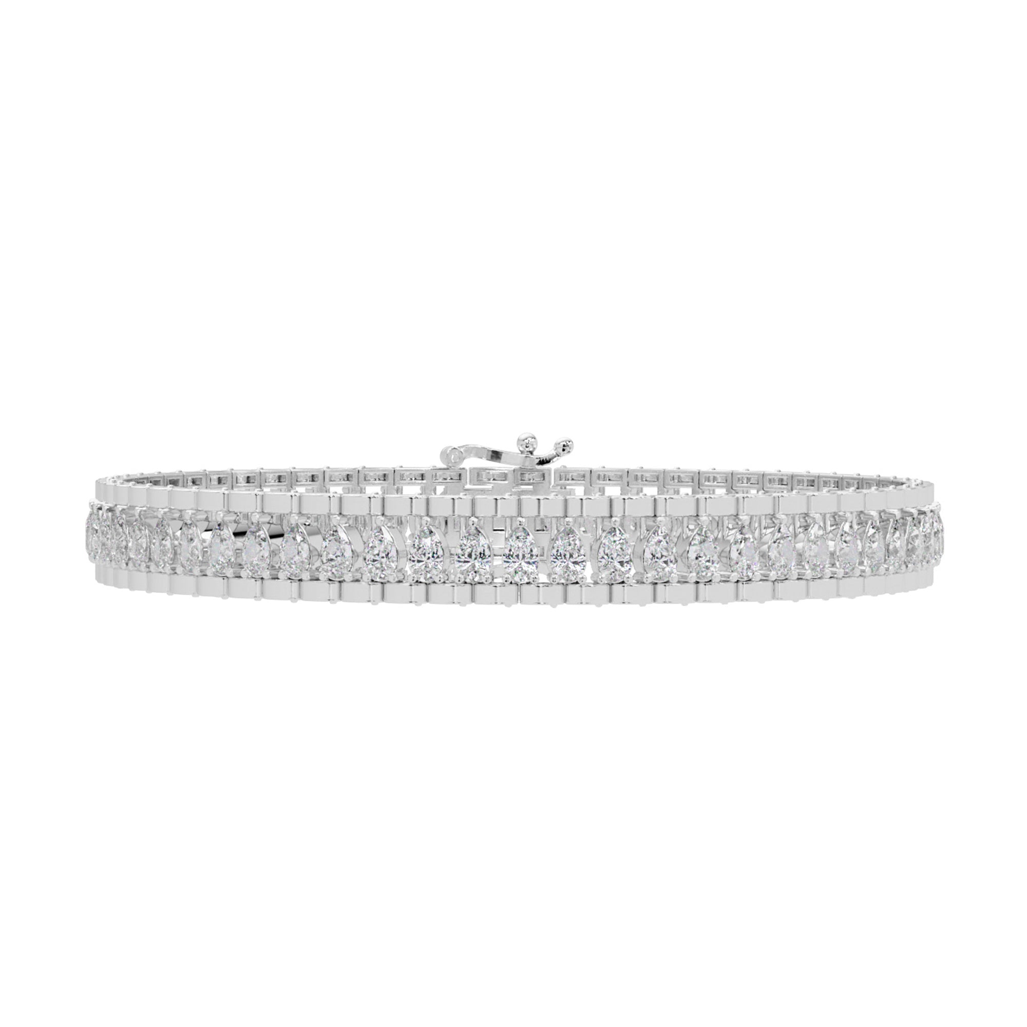 Lab Grown Diamond 6.00 CTW Double-Row Tennis Bracelet -925 Sterling Silver