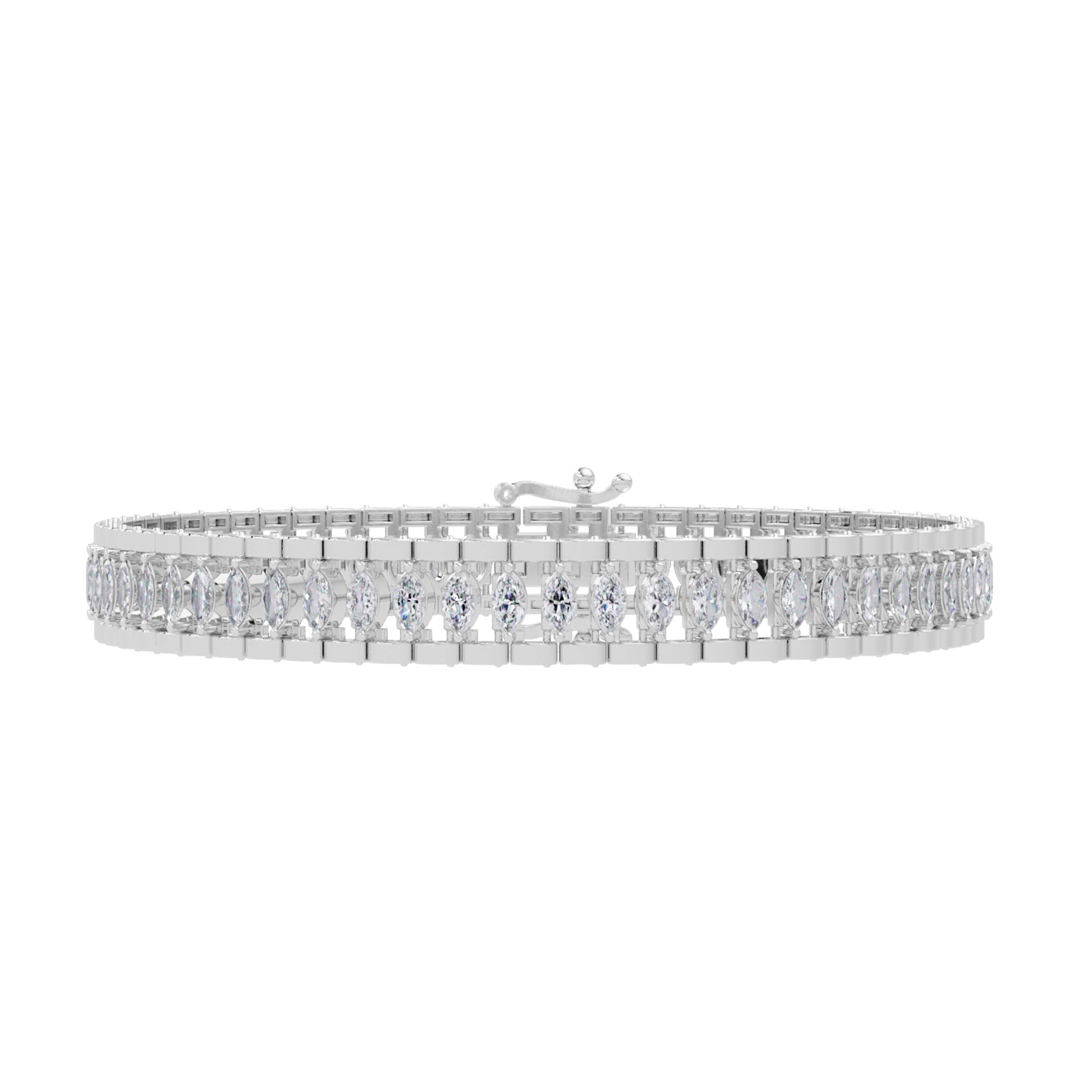 Lab Grown Diamond 4.25 CTW Tennis Bracelet -925 Sterling Silver