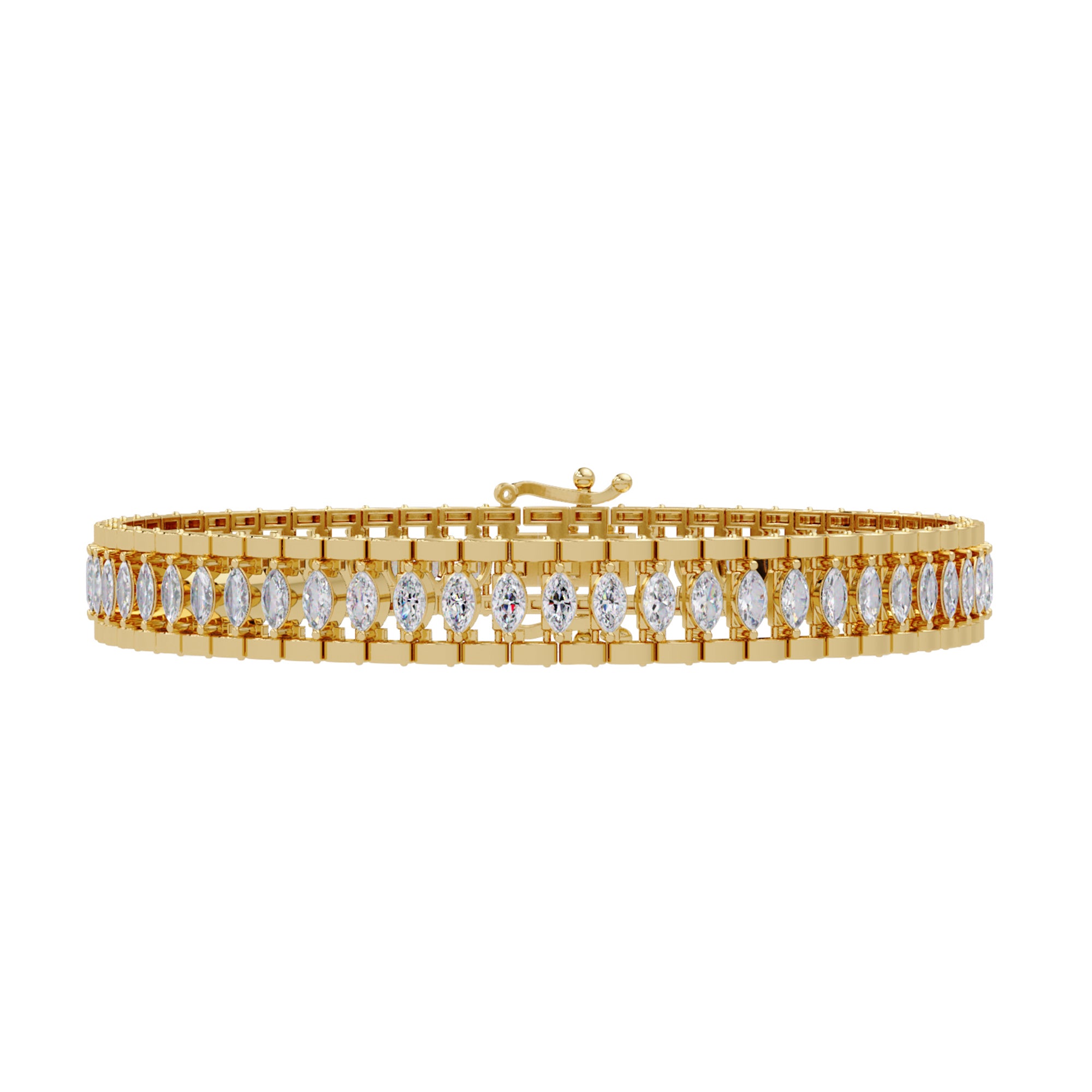 Lab Grown Diamond 4.25 CTW Tennis Bracelet -925 Sterling Silver