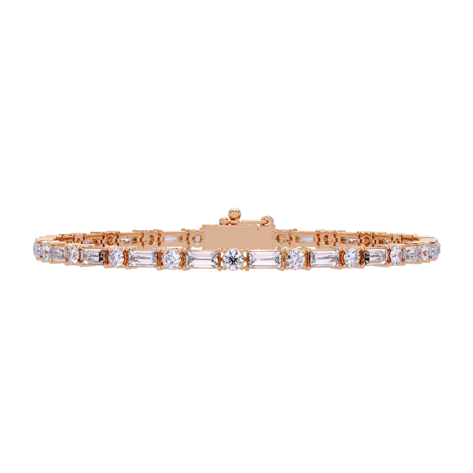 Lab Grown Diamond 3.75 CTW Tennis Bracelet -925 Sterling Silver