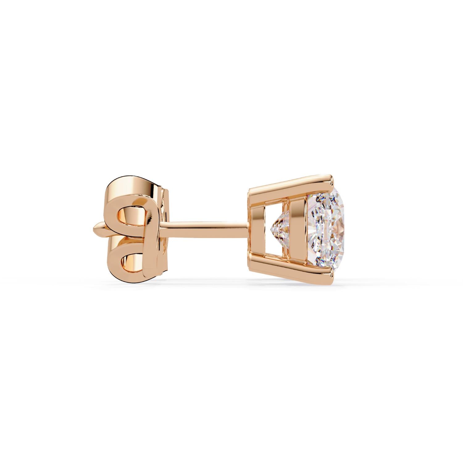 Classic Solitaire Cushion 2.25 Ct Lab-Grown Diamond Stud Earrings - Sterling Silver