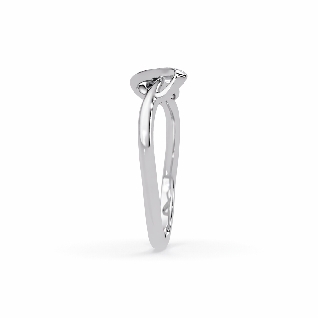 Lab Grown Diamond 0.04 CTW Infinity Pavé Twist Ring- Sterling Silver
