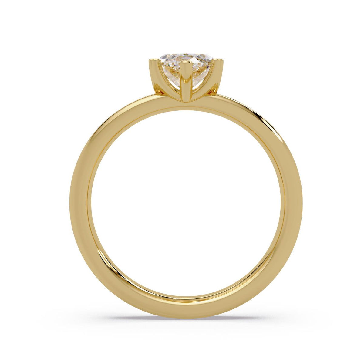 1.50 Ct Marquise Lab-Grown Diamond Solitaire Ring - 925 Sterling Silver