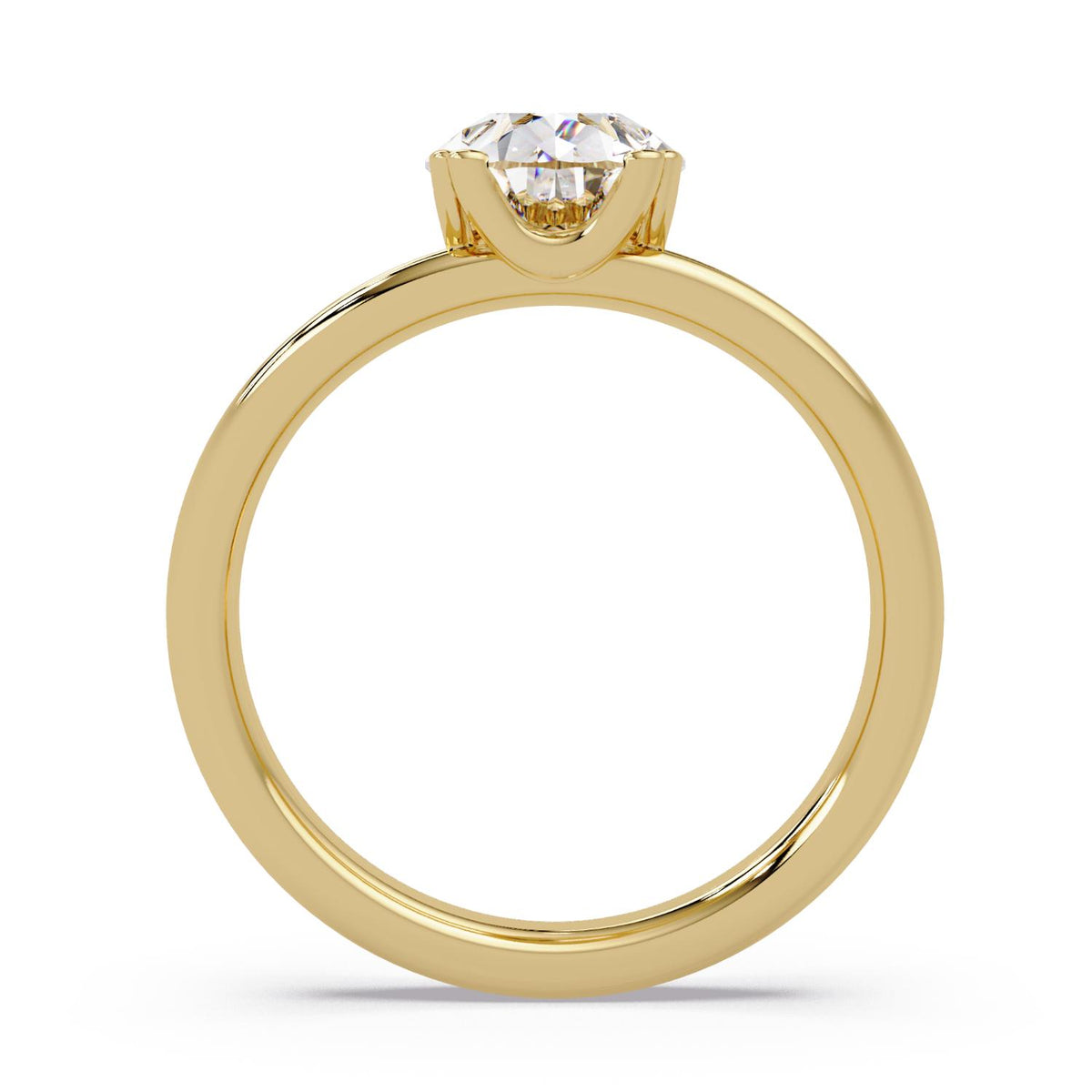 Lab-Grown Diamond 1.85 Ct Pear Shape Solitaire Ring - 925 Sterling Silver