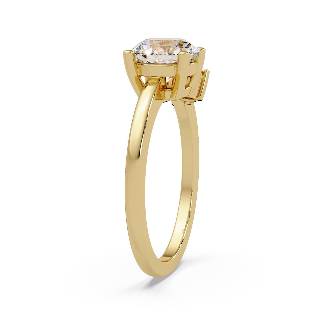 1.85 Ct Round & Marquise Lab-Grown Diamond Floral Ring - 925 Sterling Silver