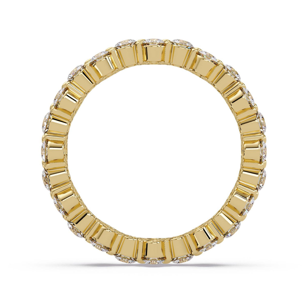 1.75 Ct Round Lab-Grown Diamond Eternity Band Ring- 925 Sterling Silver