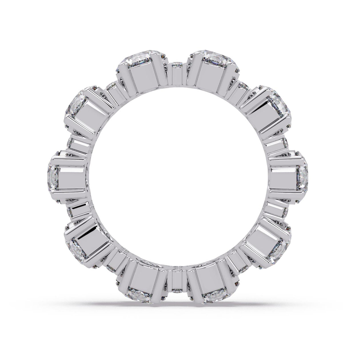 5.35 Ct Lab-Grown Diamond Multi-Stone Band Ring - 925 Sterling Silver