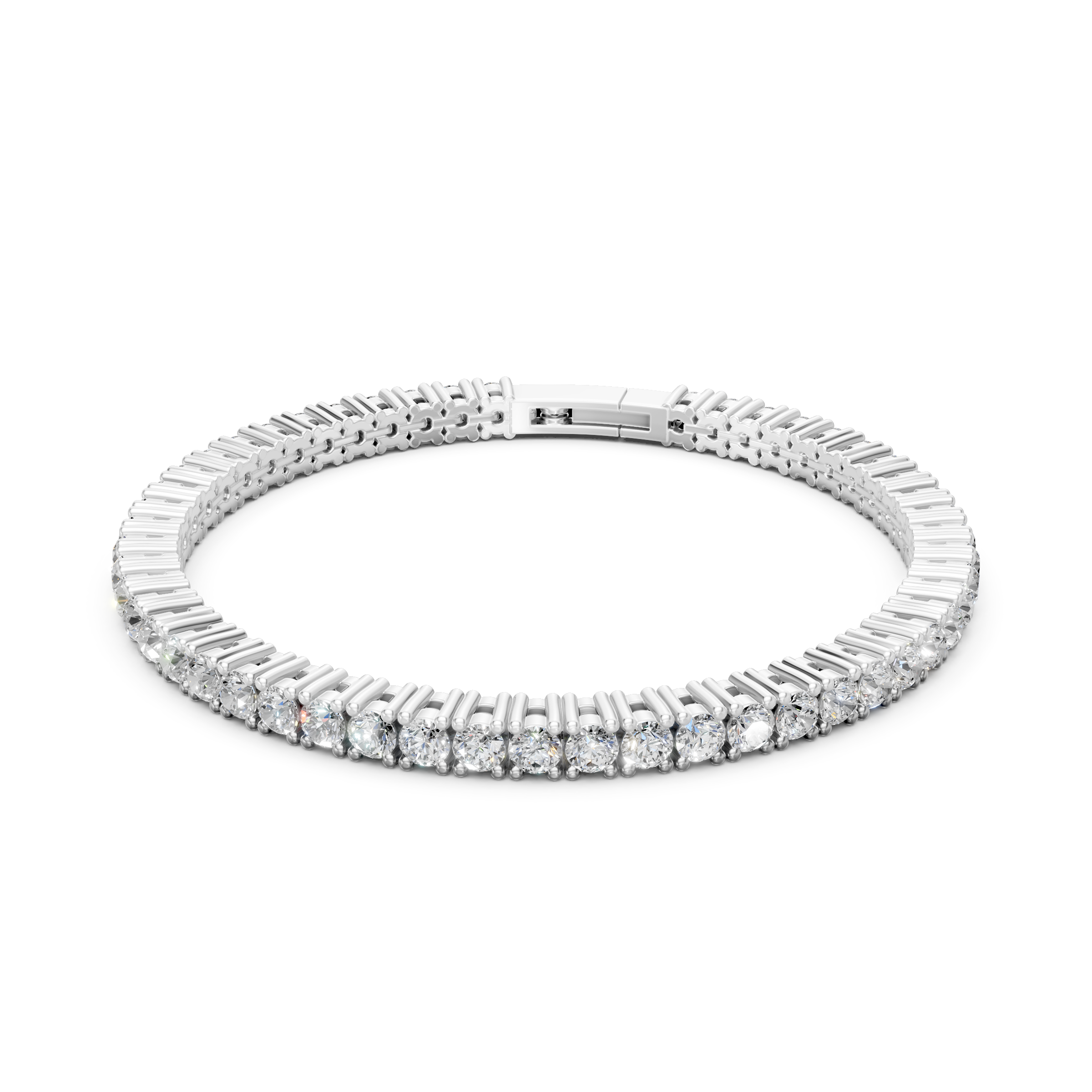 Lab Grown Diamond 5.40 CTW Tennis Bracelet-925 Sterling Silver