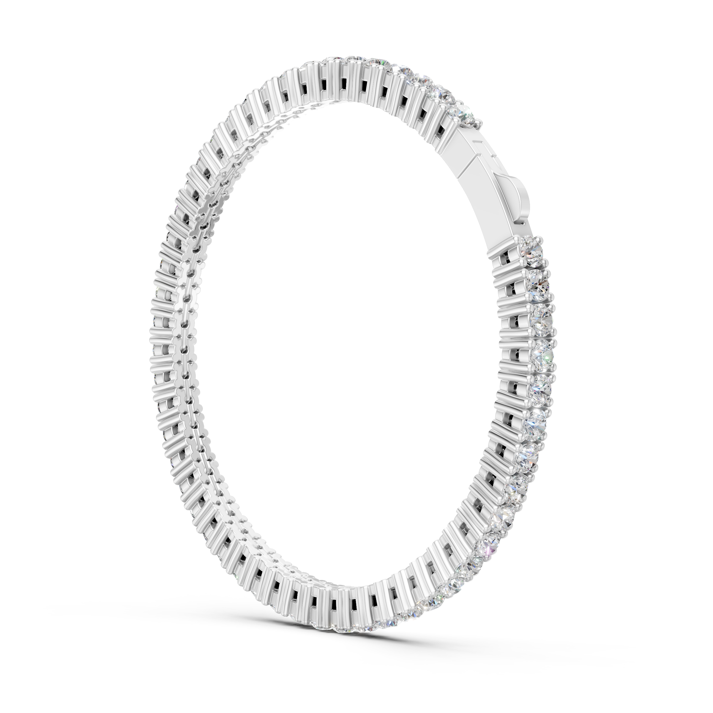 Lab Grown Diamond 5.40 CTW Tennis Bracelet-925 Sterling Silver