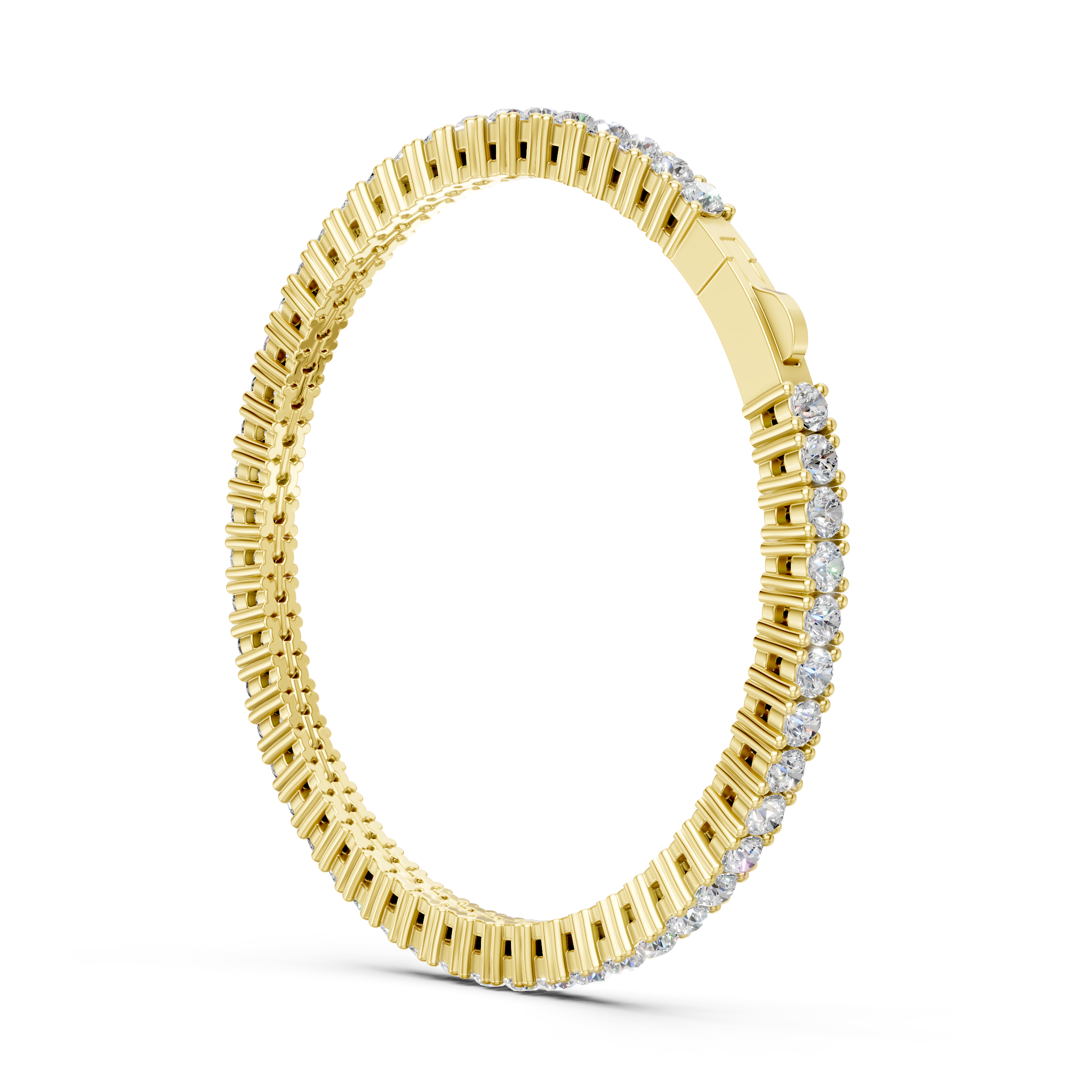 Lab Grown Diamond 5.40 CTW Tennis Bracelet-925 Sterling Silver