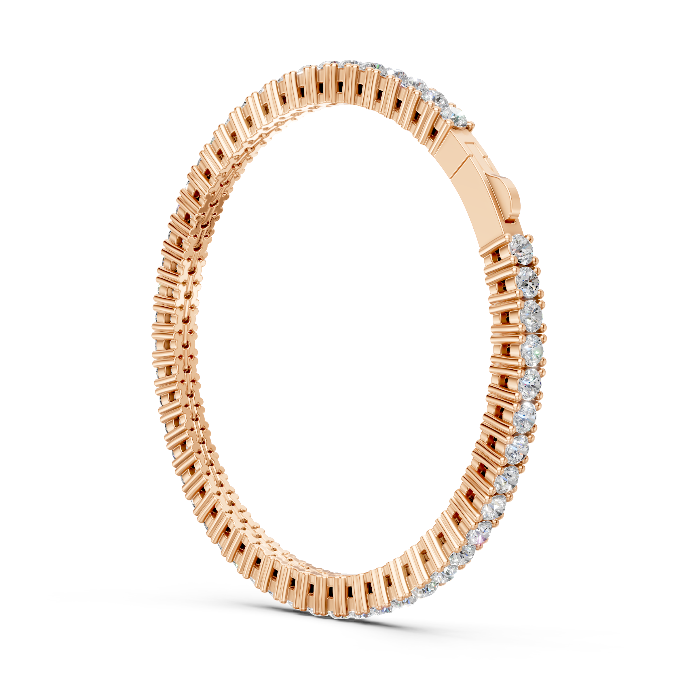 Lab Grown Diamond 5.40 CTW Tennis Bracelet-925 Sterling Silver