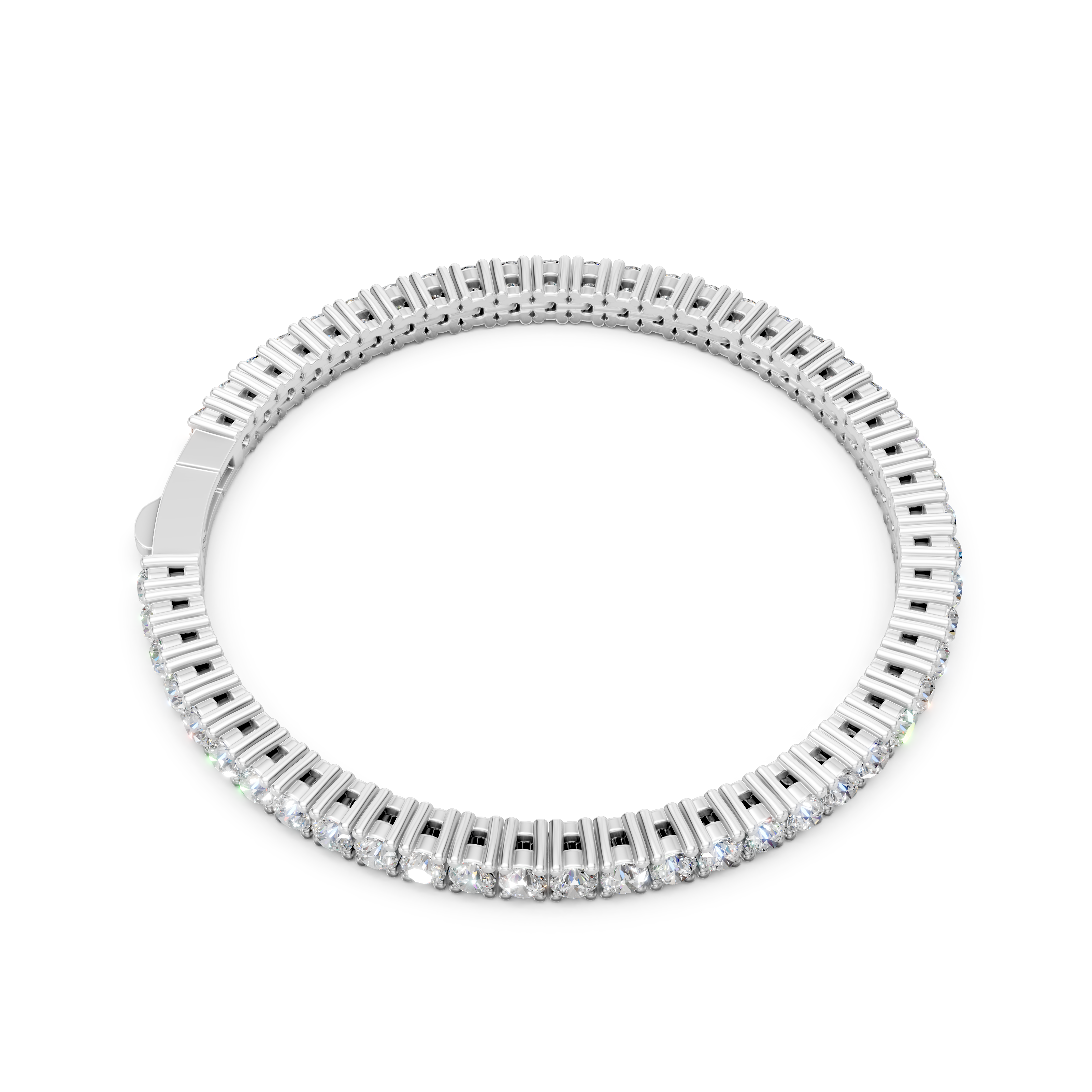 Lab Grown Diamond 5.40 CTW Tennis Bracelet-925 Sterling Silver