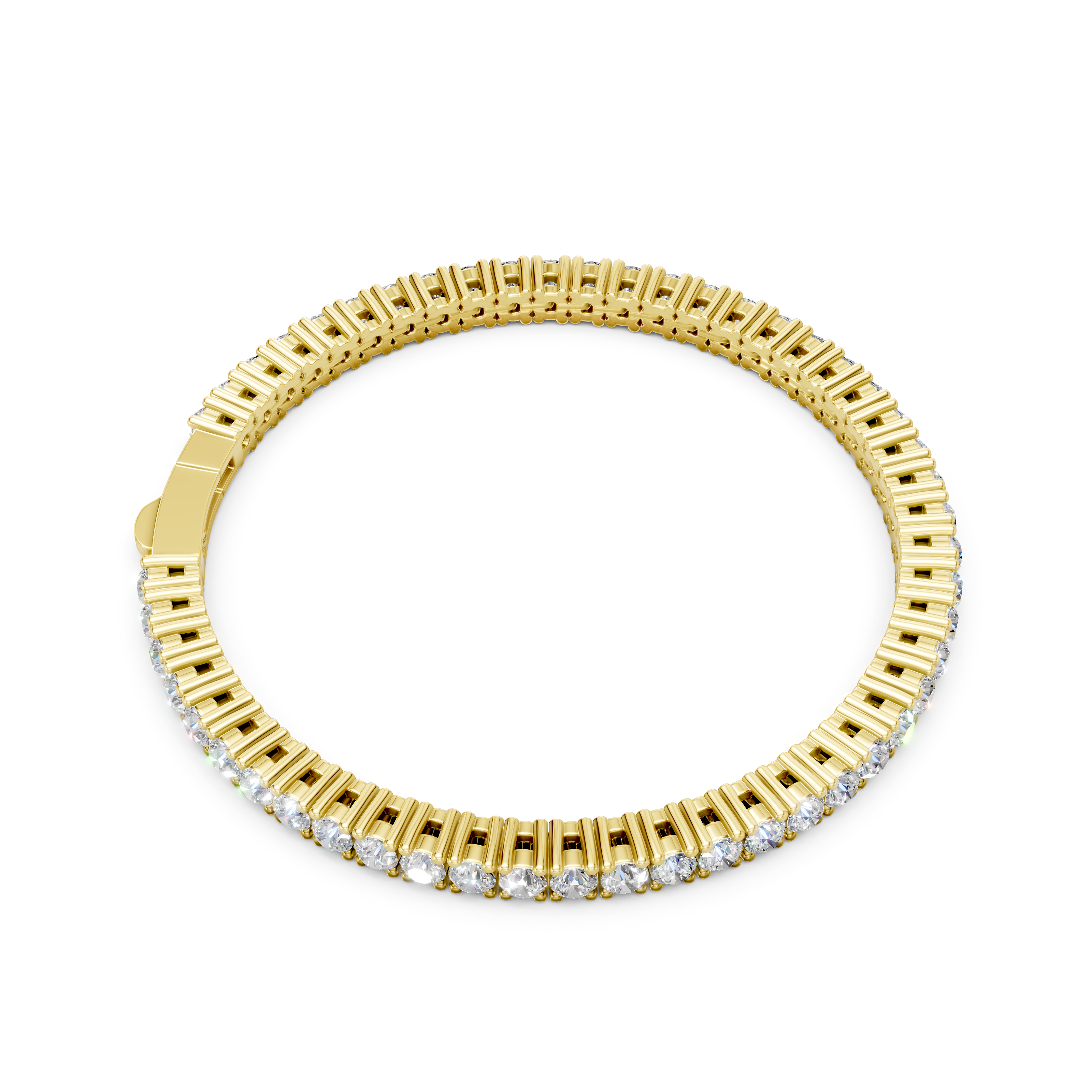 Lab Grown Diamond 5.40 CTW Tennis Bracelet-925 Sterling Silver