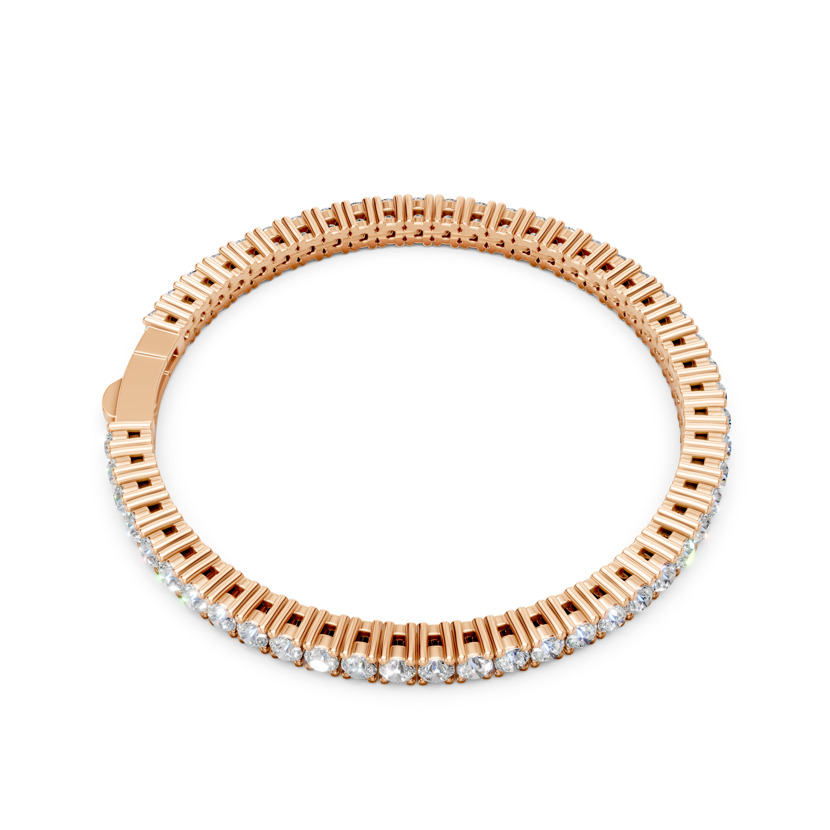 Lab Grown Diamond 5.40 CTW Tennis Bracelet-925 Sterling Silver