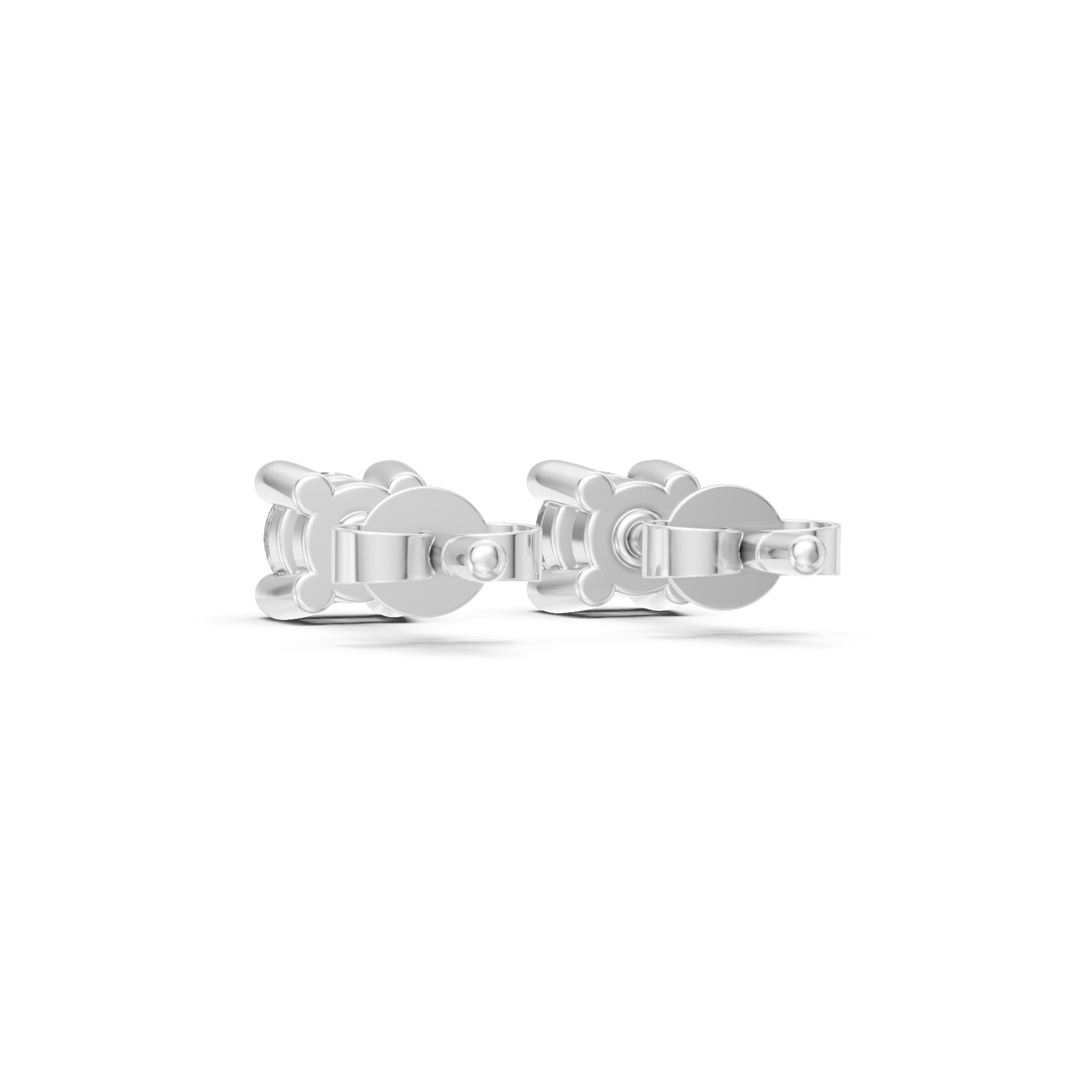 Lab Grown Diamond 0.20 CTW Solitaire Stud Earrings-925 Sterling Silver