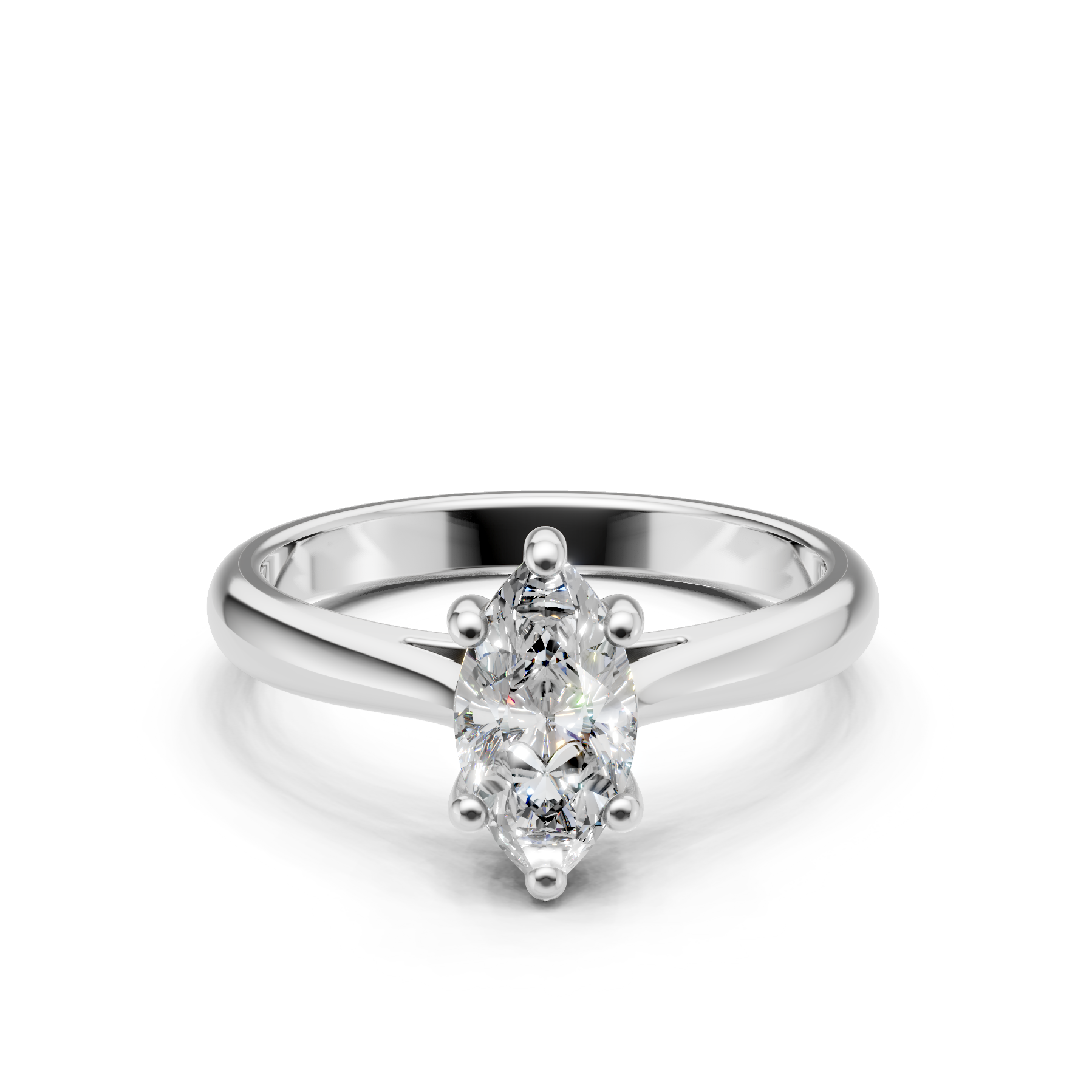 Lab Grown Diamond 1.00 CTW Solitaire Ring- Sterling Silver