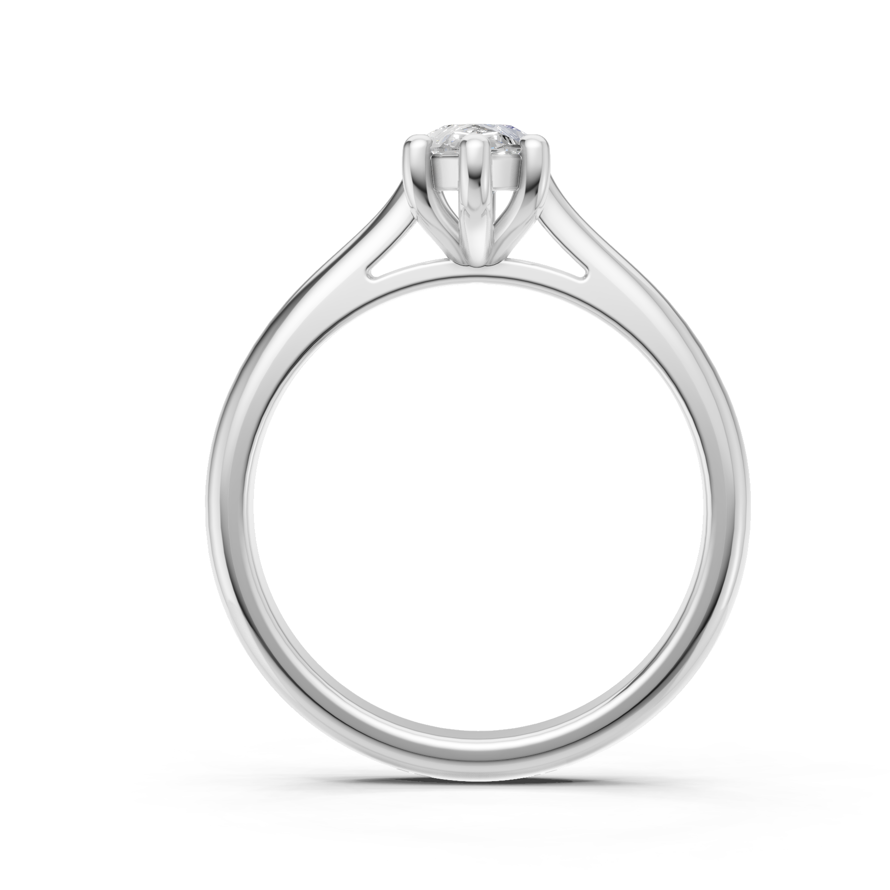 Lab Grown Diamond 1.00 CTW Solitaire Ring- Sterling Silver