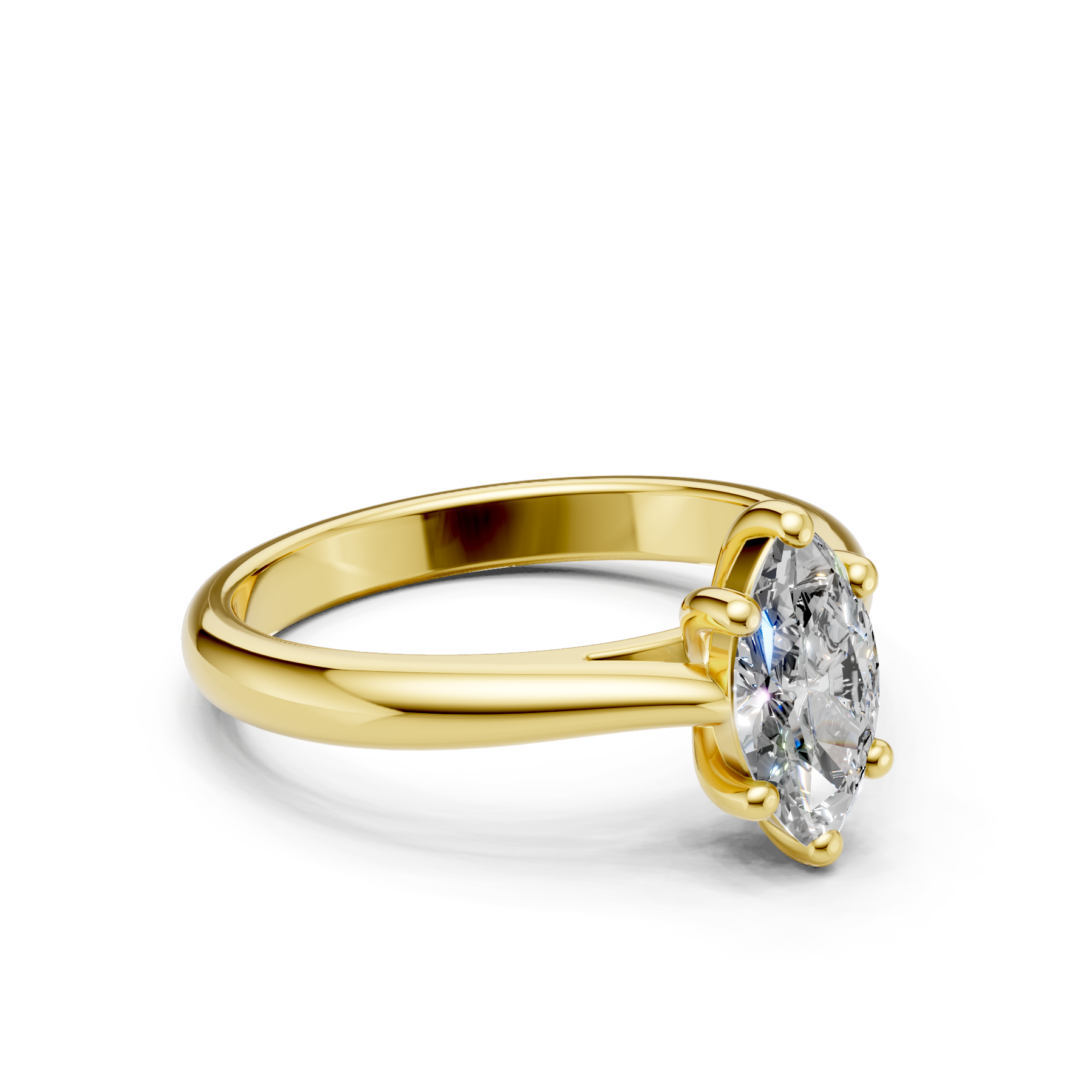 Lab Grown Diamond 1.00 CTW Solitaire Ring- Sterling Silver