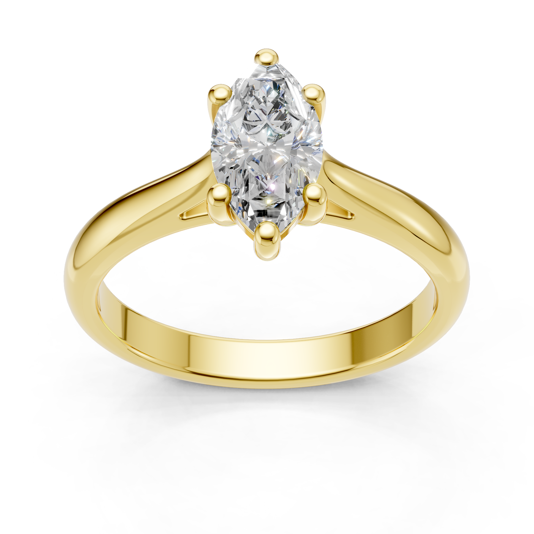 Lab Grown Diamond 1.00 CTW Solitaire Ring- Sterling Silver