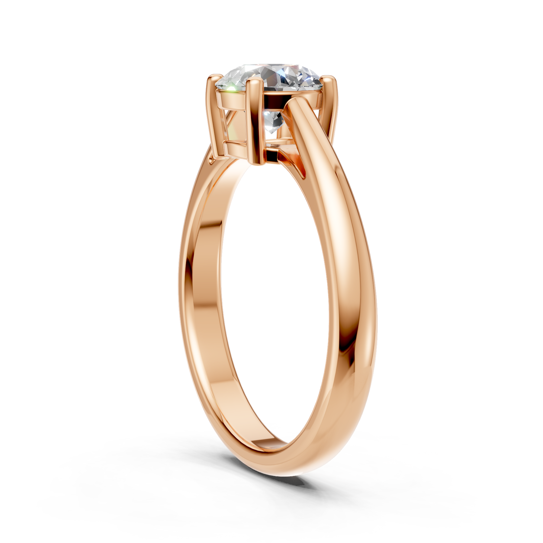 Lab Grown Diamond 1.00 CTW Round Solitaire Ring- Sterling Silver