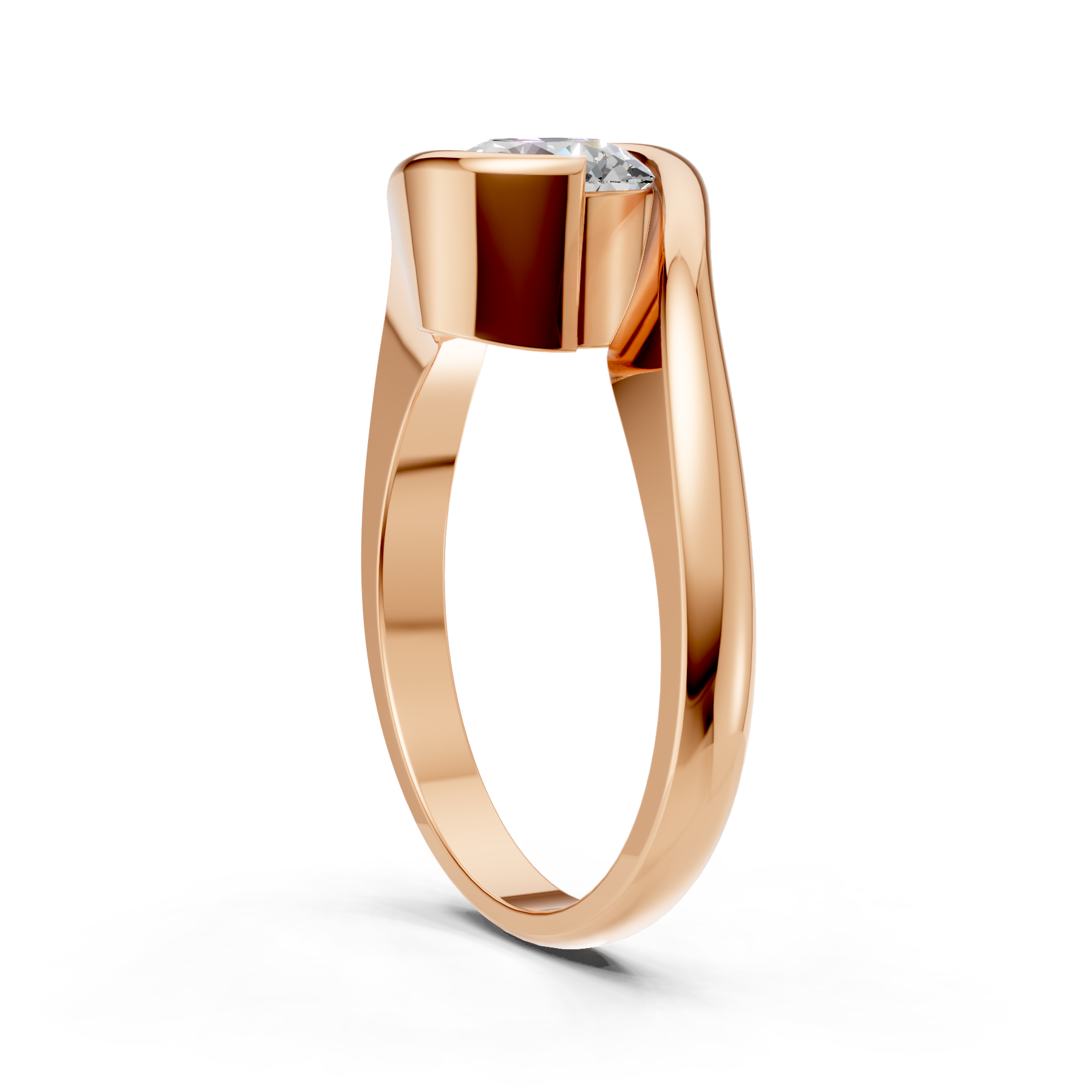 Lab Grown Diamond 1.00 CTW Round Solitaire Ring- Sterling Silver