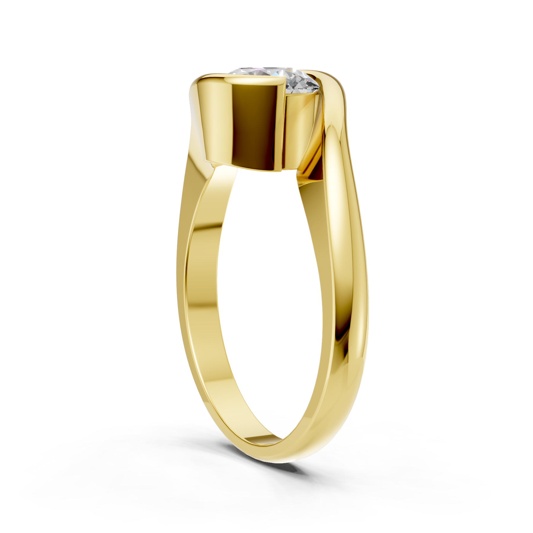 Lab Grown Diamond 1.00 CTW Round Solitaire Ring- Sterling Silver