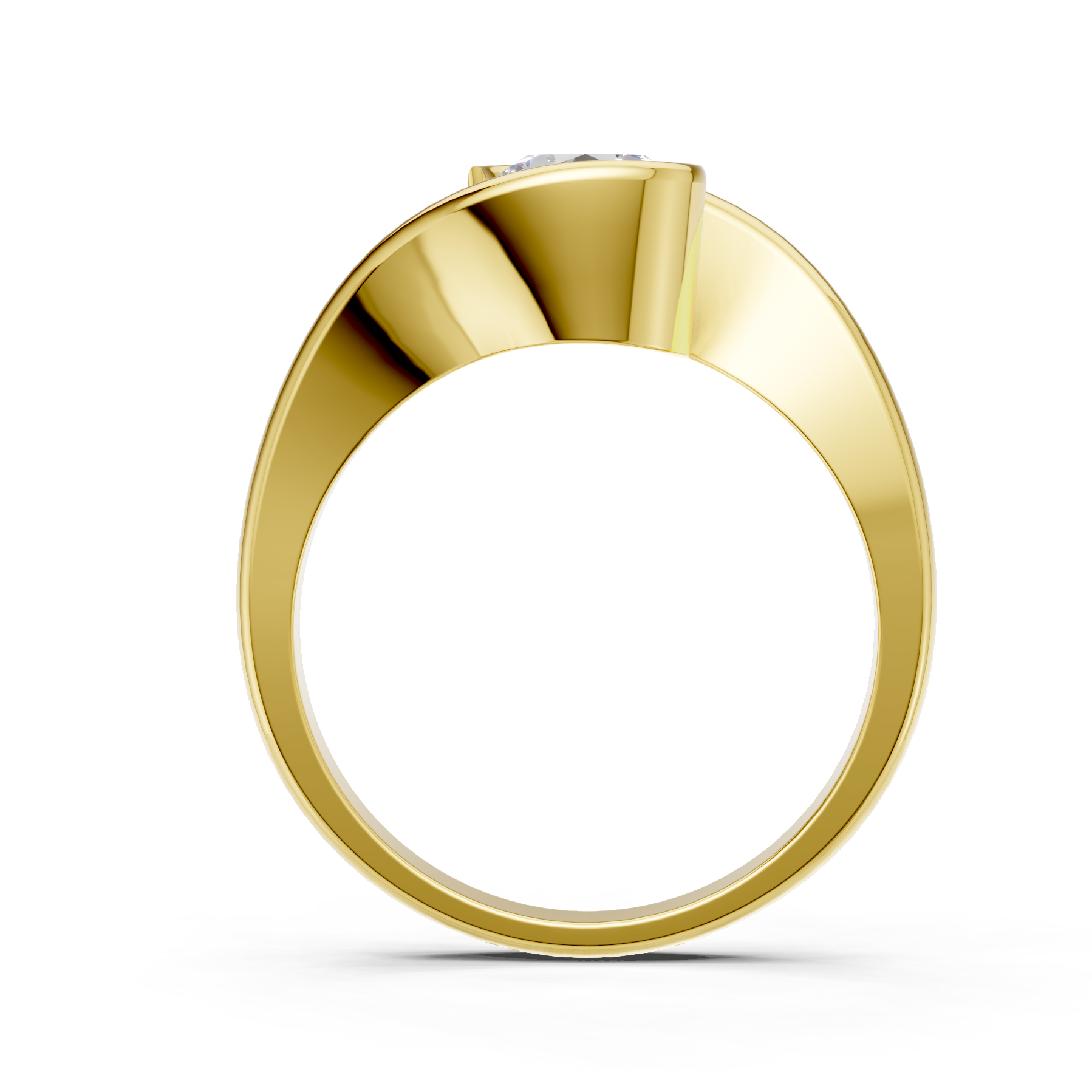 Lab Grown Diamond 1.00 CTW Round Solitaire Ring- Sterling Silver