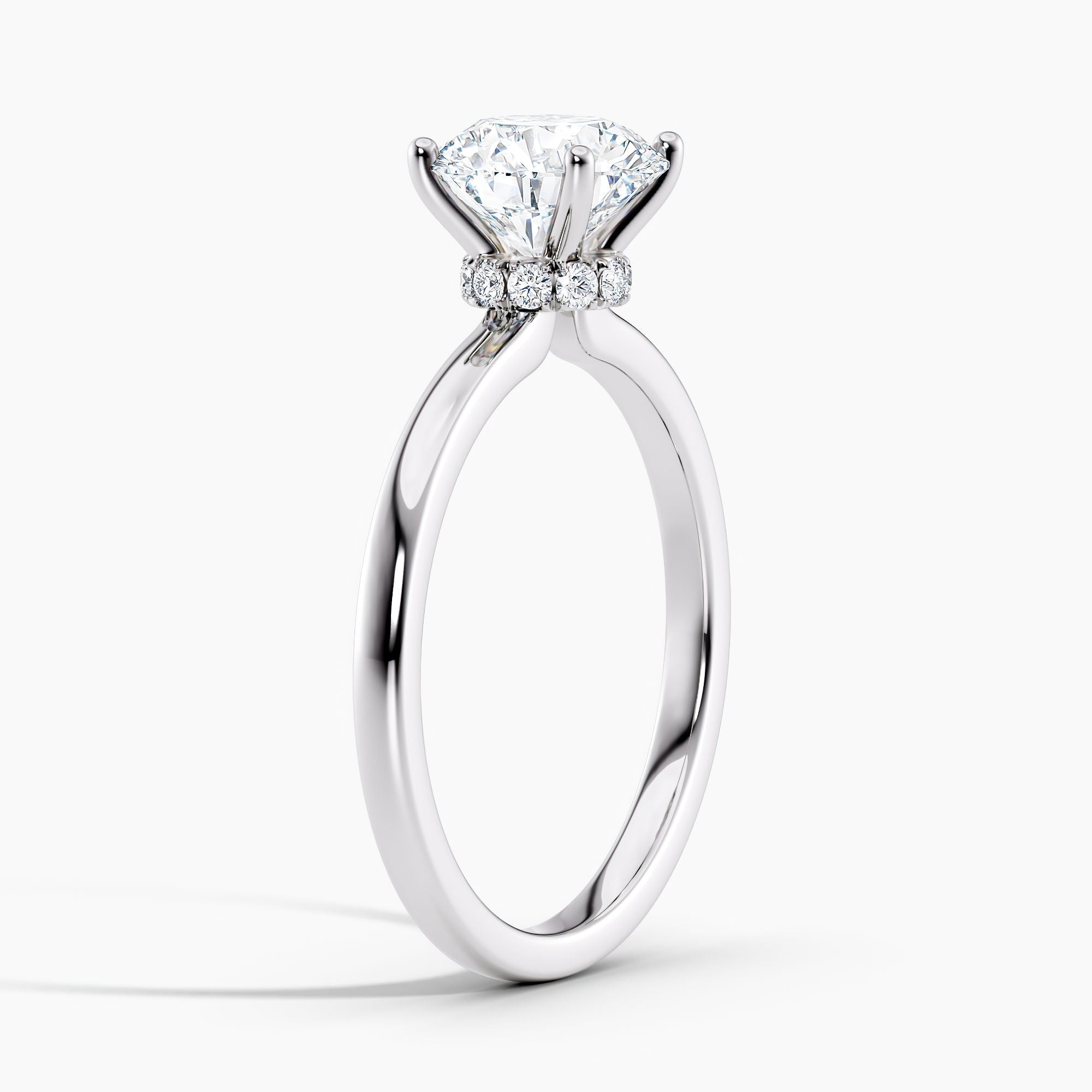 Round 1.50 Ct Lab Grown Diamond Solitaire Ring - Sterling Silver