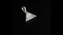 Load and play video in Gallery viewer, 0.50 CTW Diamond Polki Triangular Pendant
