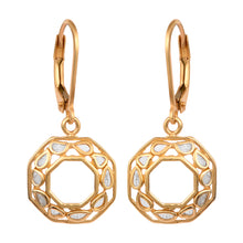 Load image into Gallery viewer, 0.25 CTW Natural Polki Diamond Octillion Shape Lever Back Earrings