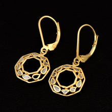 Load image into Gallery viewer, 0.25 CTW Natural Polki Diamond Octillion Shape Lever Back Earrings