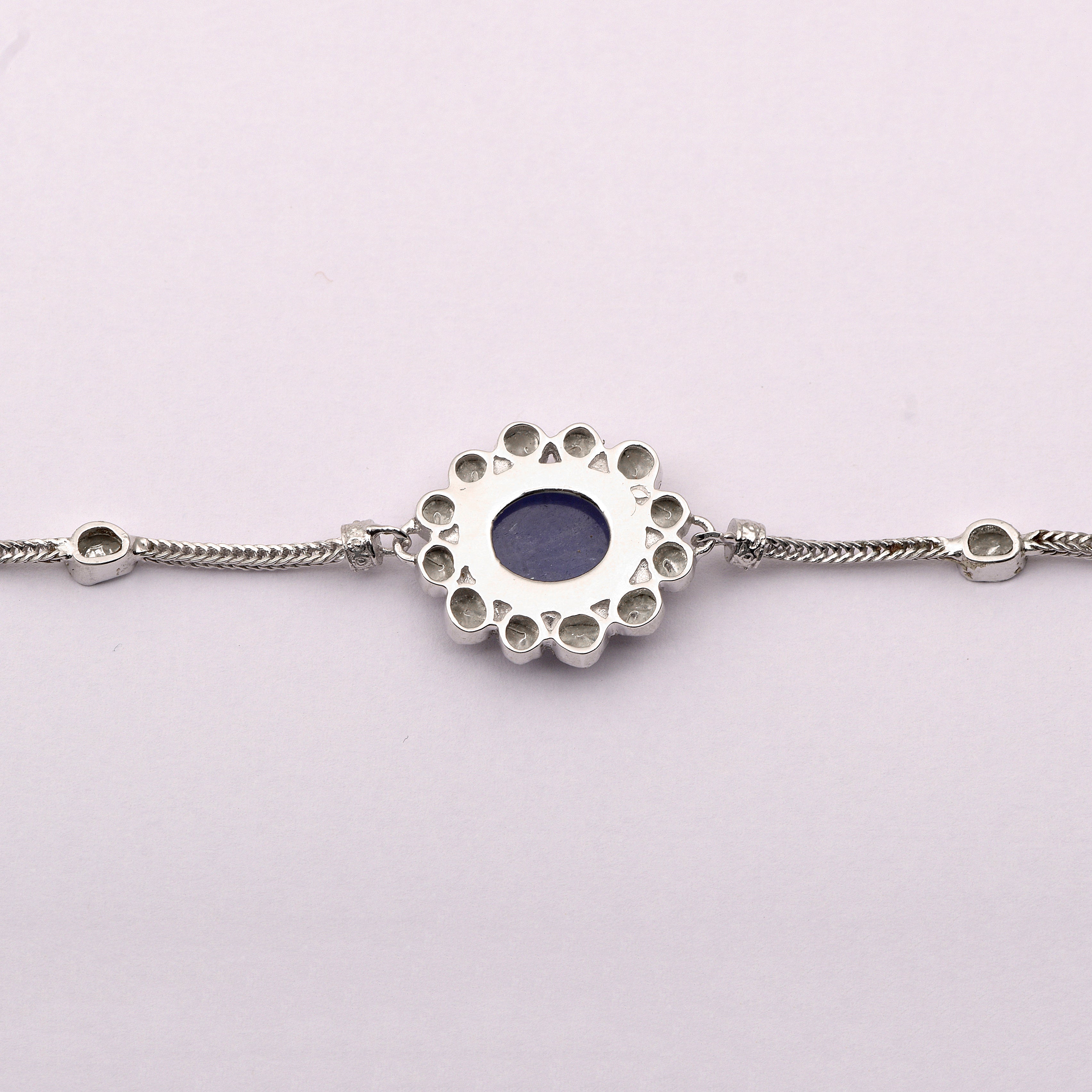 2 CTW Diamond Polki Tanzanite Bracelet