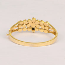 Load image into Gallery viewer, 4.00 CTW Natural Mugal Cut Read Diamond Polki Openable Bangle Bracelet 925 Sterling Silver 14K Gold Plated