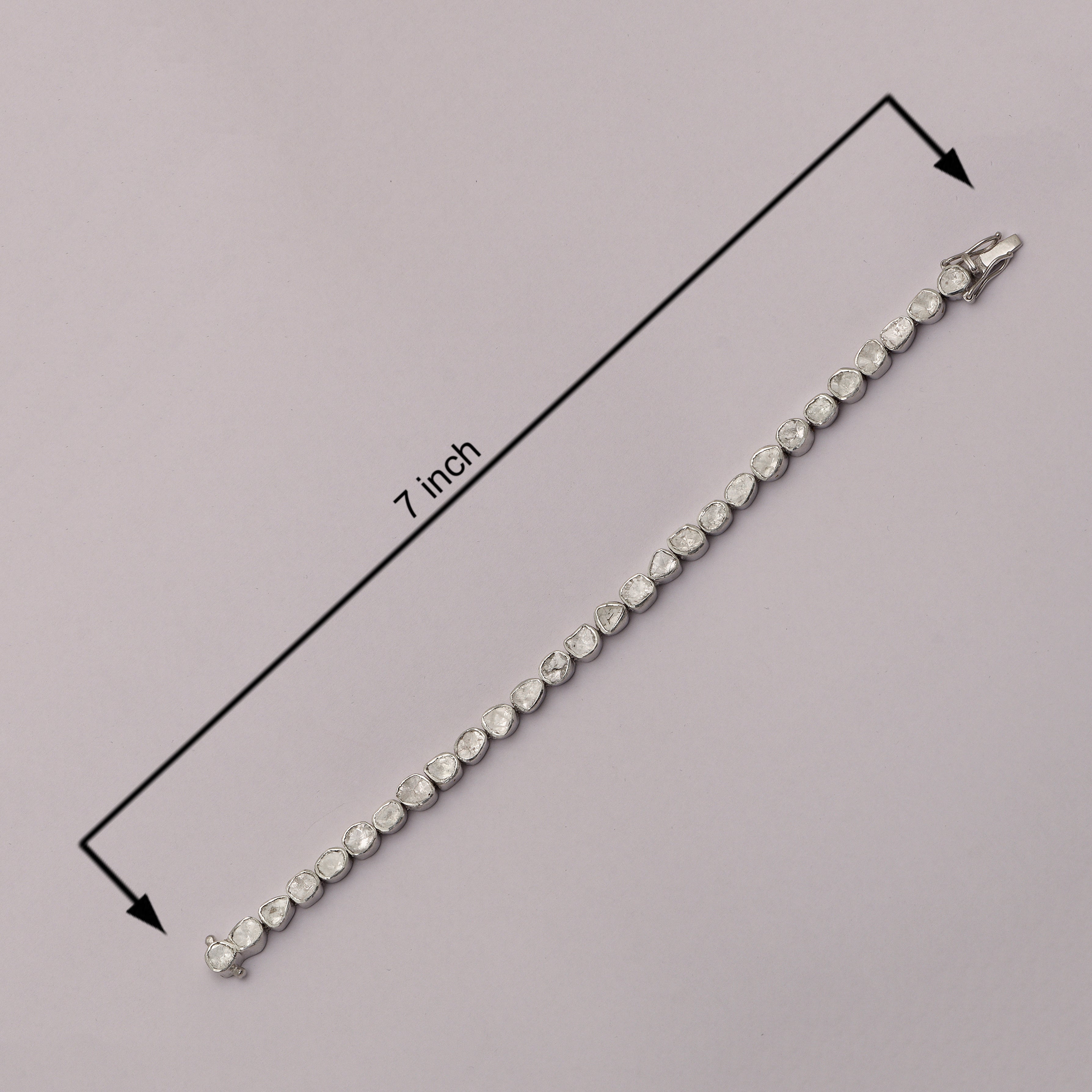 4.00 CTW Diamond Polki Eternity Bracelet