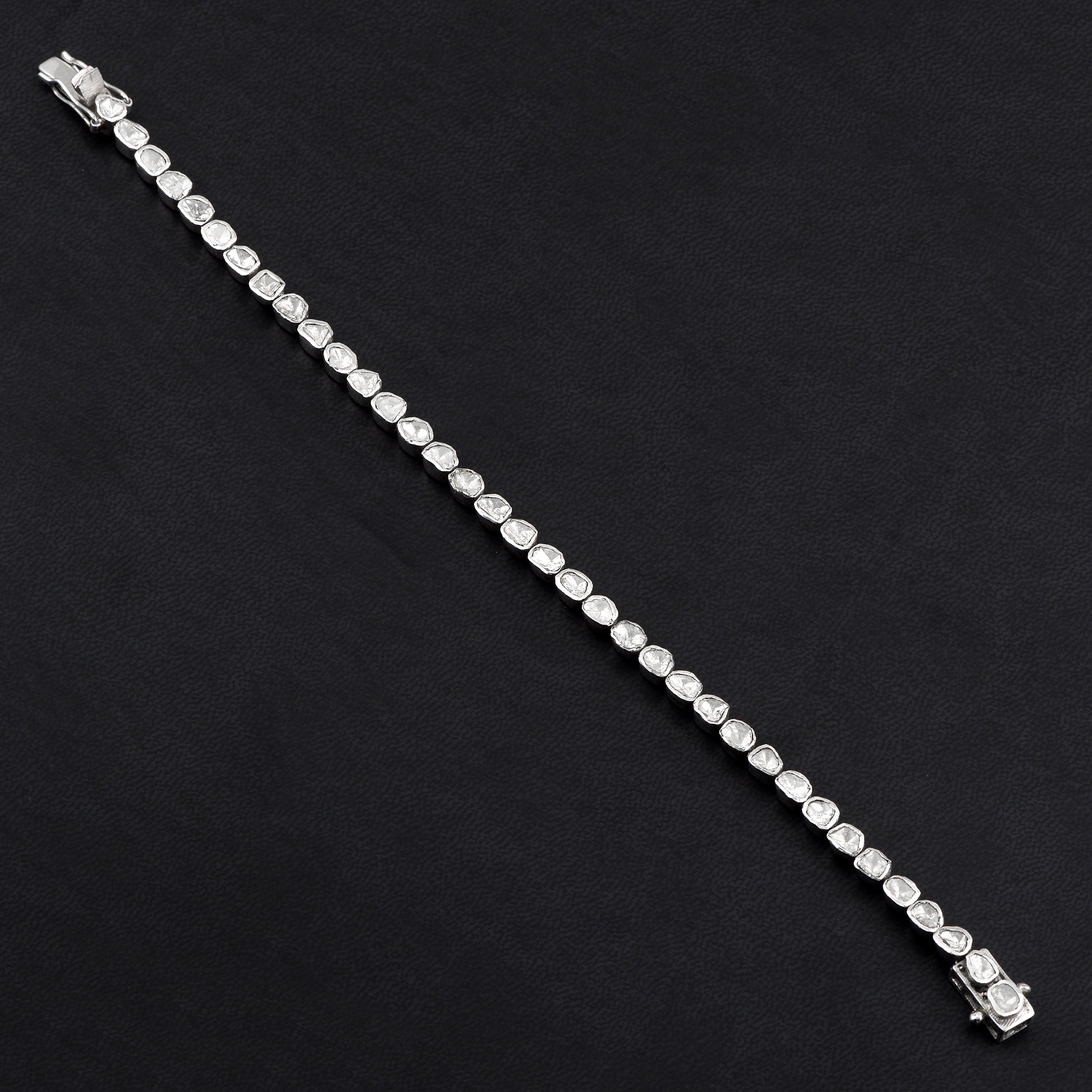1.00 CTW Diamond Polki Eternity Bracelet