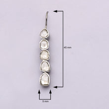 Load image into Gallery viewer, 2 CTW Diamond Polki Dangle Earrings